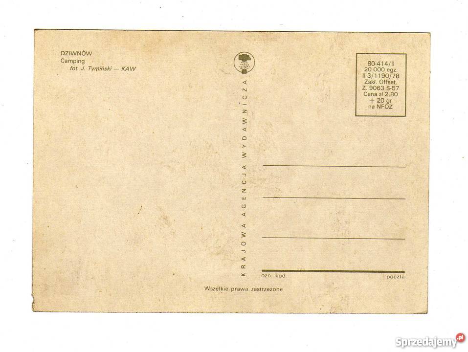 DZIWNÓW CAMPING POCZTÓWKA Krynki