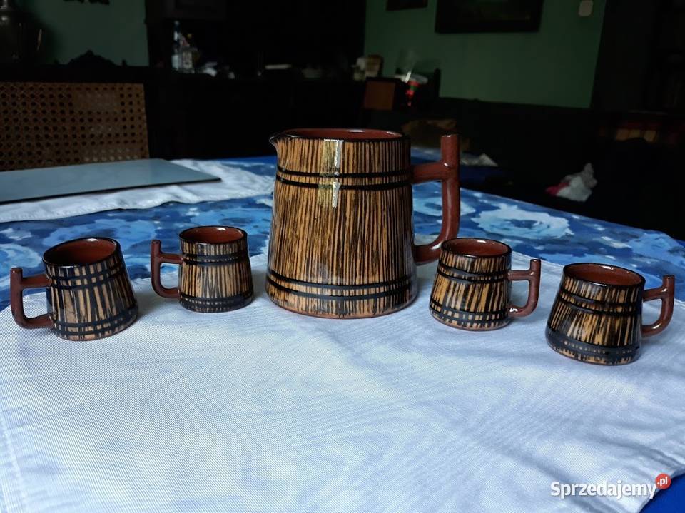 Kamionka komplet do miodu Porcelana i szkło Warszawa