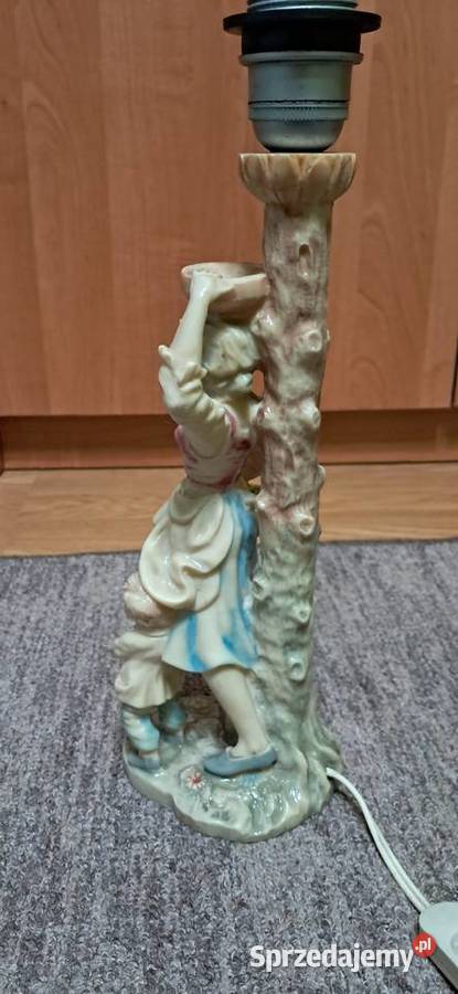 Lampa Figurka sygnowana AB Antyki Suwałki