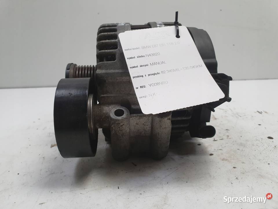 BMW E87 E90 20 i ALTERNATOR 0121715017 osobowe Janów