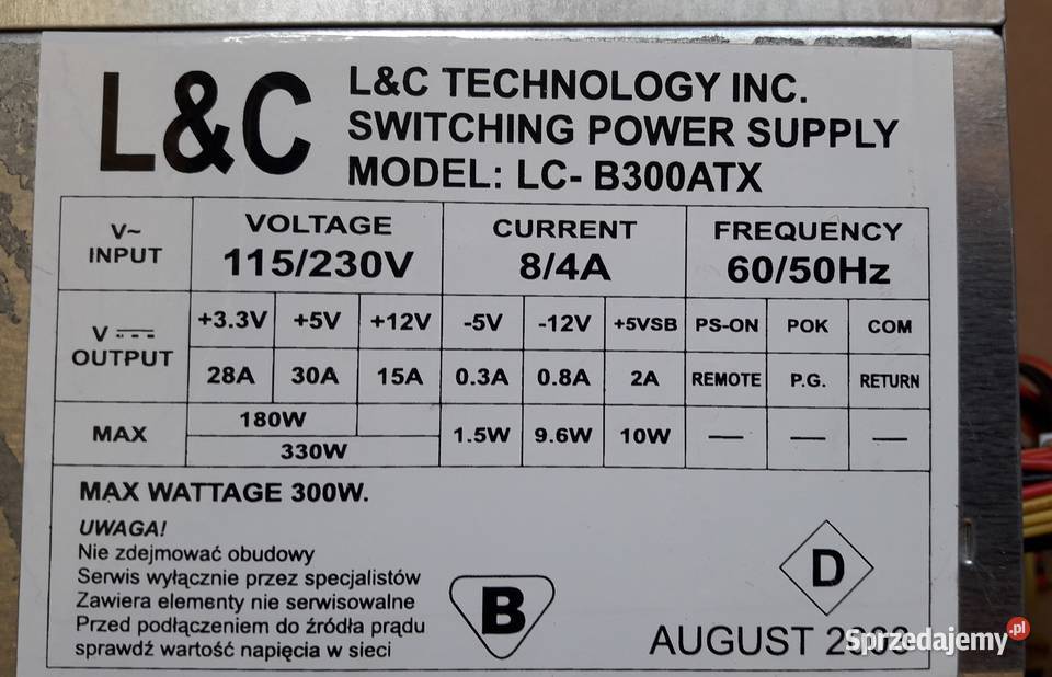 Zasilacze komputerowe różne modele Obudowy i zasilanie Warszawa