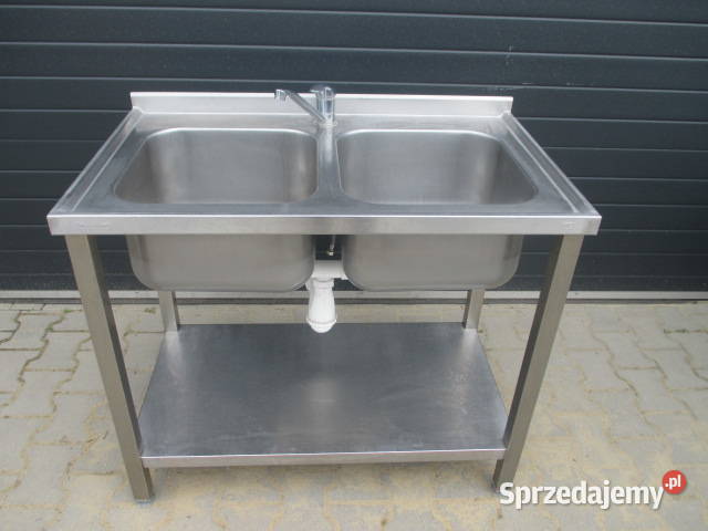 Zlew 2 Komory Dwukomorowy z Półką 1006085 wielkopolskie