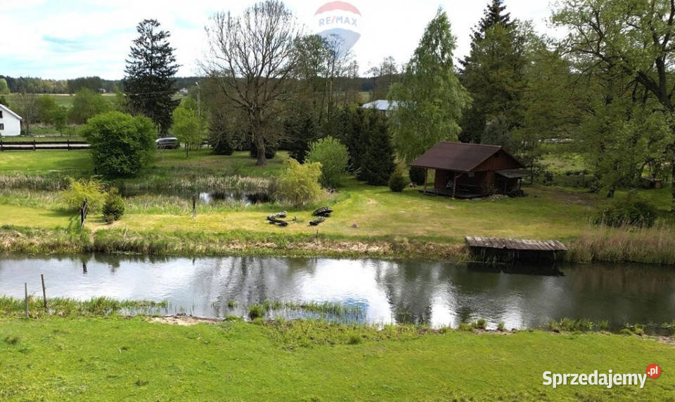 Działka 2300 m z linią brzegową rzeki Mazury Wesołowo