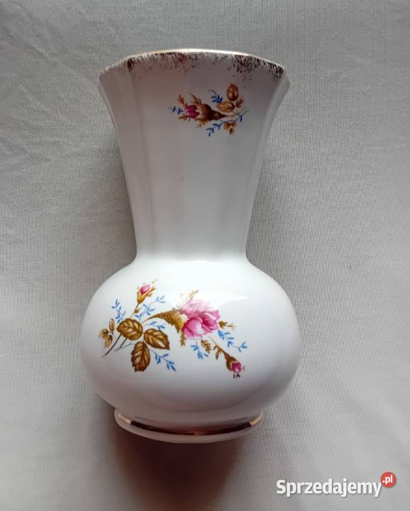 Wazon Chodzież dekor Złota Róża Sygnatura wielkopolskie Koźminek