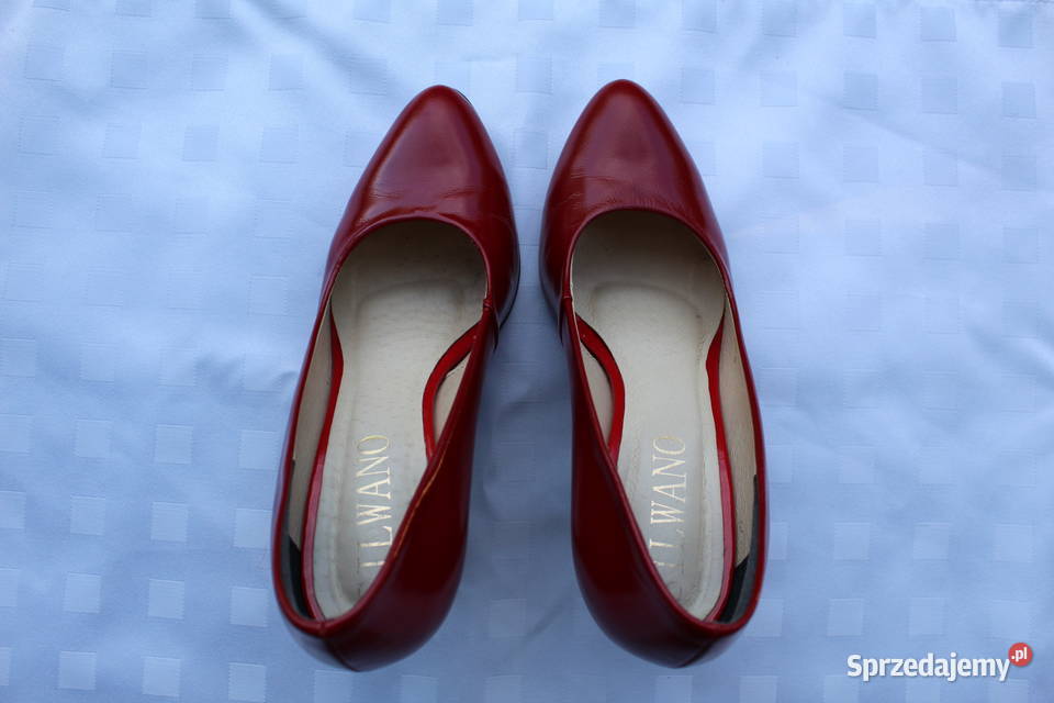 Czółenka Damskie Skóra Silwano 37 Czerwone Damskie Bielsko-Biała sprzedam
