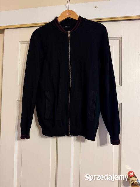 Sweter męski L Carry na zamek z bawełny czarny z Częstochowa