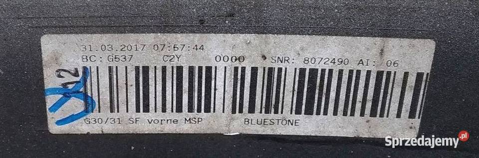 BMW 5 G30 G31 M PAKIET ZDERZAK PRZÓD