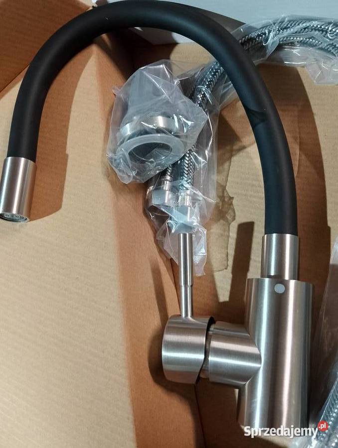 Bateria kuchenna stojąca CZARNA INOX Elastyczna śląskie Bielsko-Biała