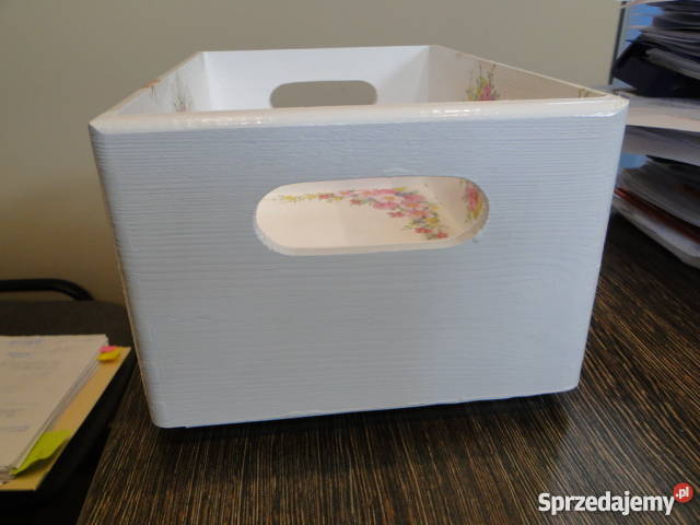 Otwarty kufer pojemnik decoupage z dziewczynką Bochnia sprzedam