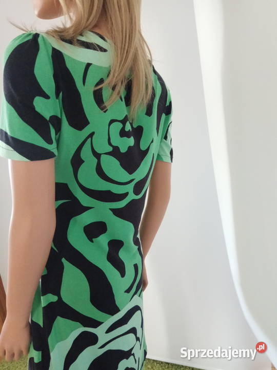 Sukienka Bodyflirt zielono czarna r 4042 śląskie Pszczyna