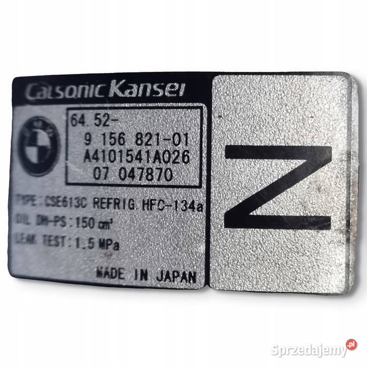 SPRĘŻARKA KLIMATYZACJI BMW E87 E90 20 i 9156821 Chełm