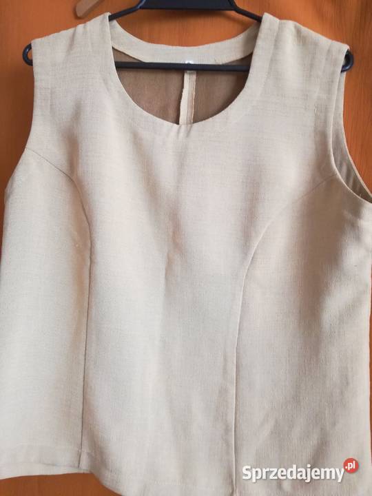 Bluzka bez rękawów prosta gładkaRozmiar L Łódź