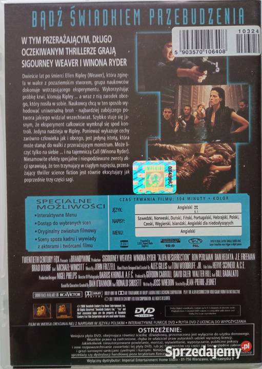 Obcy 15 Prometeusz 6xDVD Sigourney Weaver M 3 i więcej Łódź