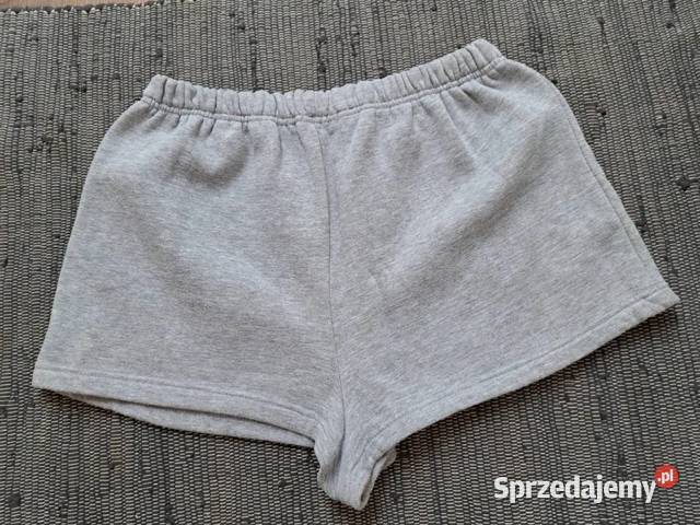 Szare spodenki dresowe wygoda na codzień M pomorskie Trąbki Wielkie