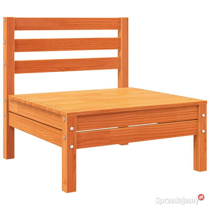 Ogrodowa sofa 3osobowa woskowy brąz lite drewno Krzesła ogrodowe Warszawa