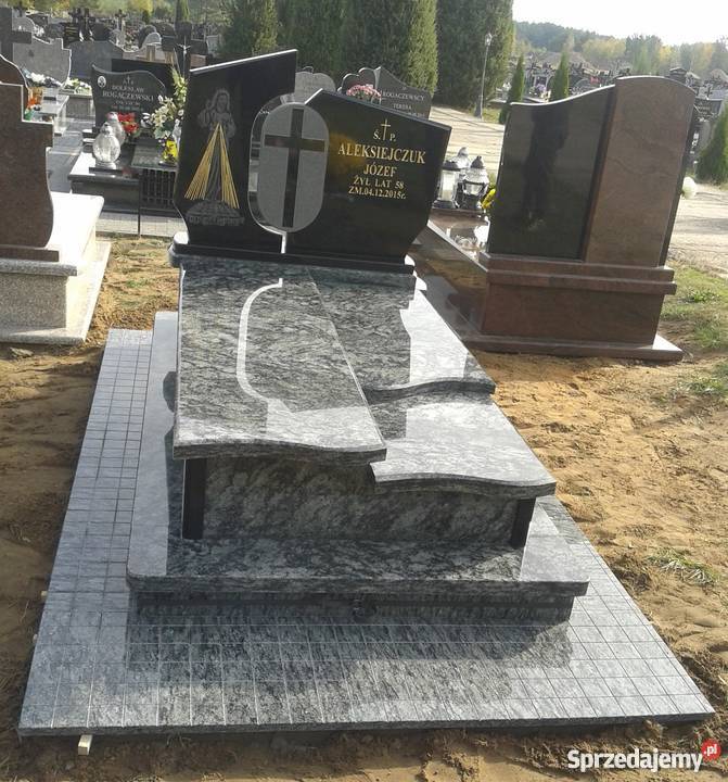 Nagrobki granitowe nowoczesne wzornictwo podlaskie Białystok