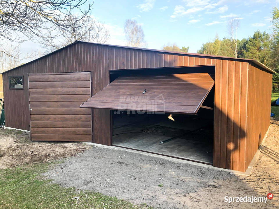 Garaz blaszany 9x6 2x Brama Drzwi okno 54m2 Grudziądz