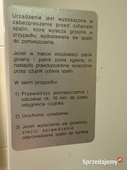 Piecyk gazowy Junkers Kraków