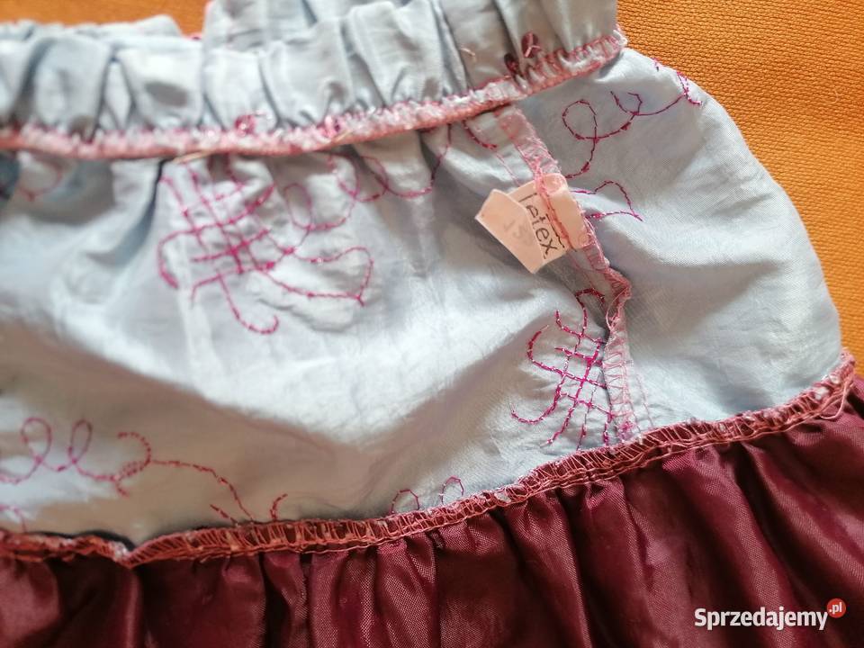 Spódniczka niebieska z cekinami i Łódź