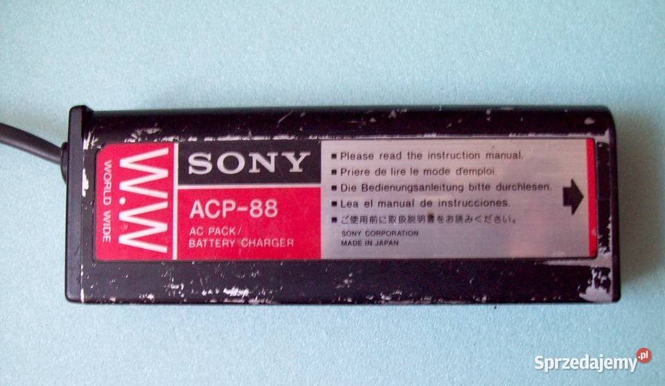 Zasilacz Sony ACP88 z ładowarką BCA70 Łask