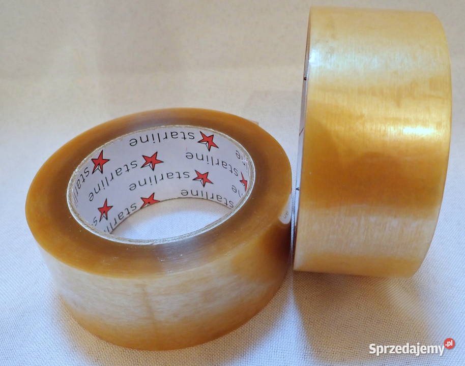 Taśma klejąca pakowa bezbarwna 132m Mocny Siewierz