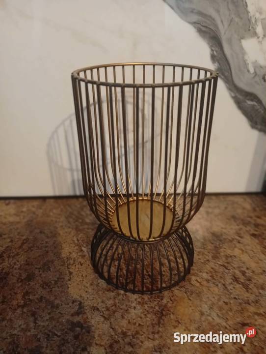 Lampion metalowy Wyposażenie wnętrz Jasło