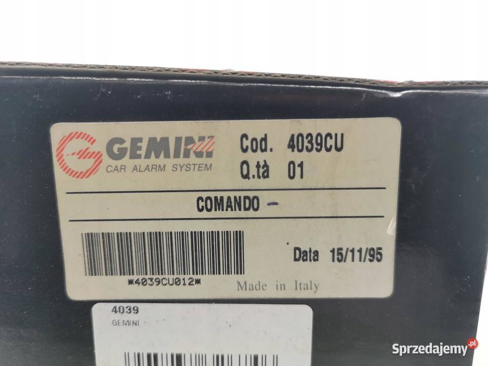 AUTOALARM ALARM GEMINI 4039