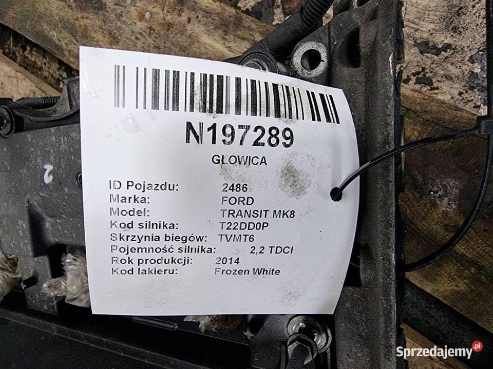 GŁOWICA FORD TRANSIT MK8 22 TDCI osobowe Lipno