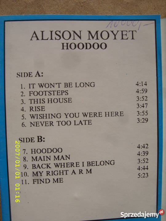 POP kaseta ALISON MOYETHOODOO Muzyka Wołów