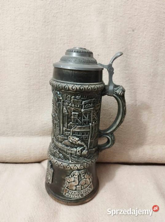 Ozdobny kufel ceramiczny Porcelana i szkło Busko-Zdrój