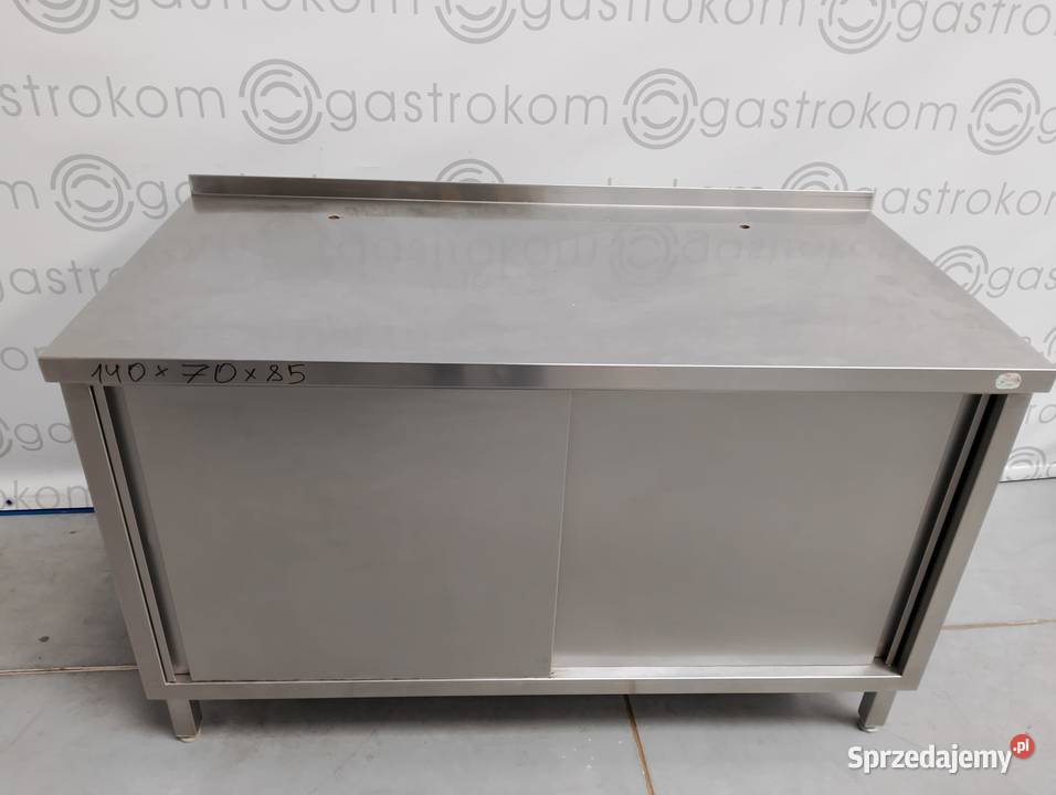 Stół z drzwiami suwanymi 140x70x85 Gastronomia Wrocław