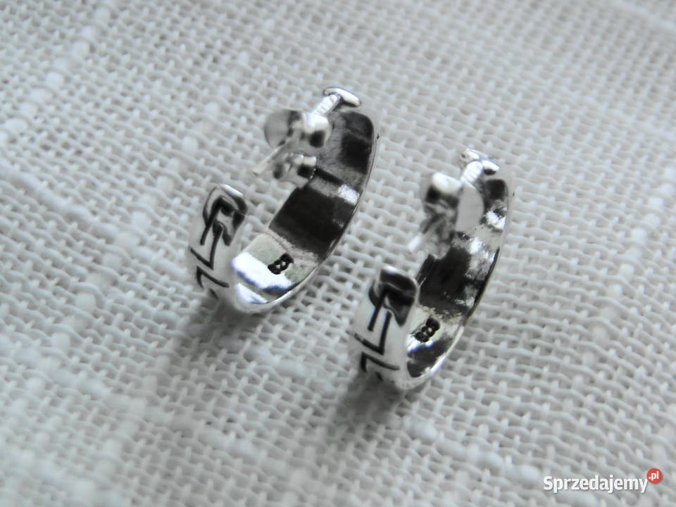 Fajne kolczyki srebro 925 solidne Warszawa sprzedam