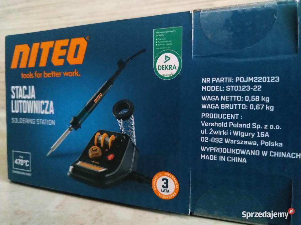 NAJTANIEJ Stacja Lutownicza 470st 48W Akcesoria Elektryczne Zabrze