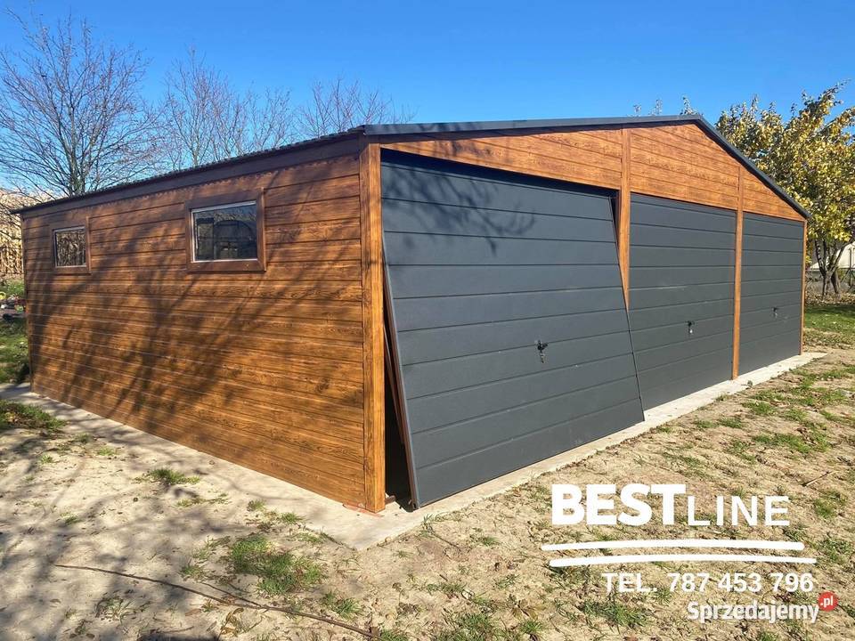 Solidny garaż 9x580 z profili zamkniętych Lublin