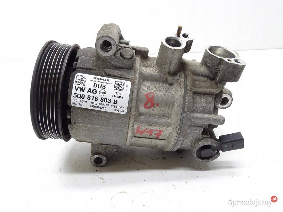 SPRĘŻARKA KLIMATYZACJI 5Q0816803B 16 20 TDI GOLF osobowe