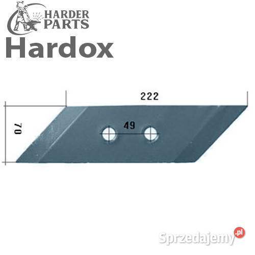 Dłuto 100hektarów HARDOX 24104P części do pługa