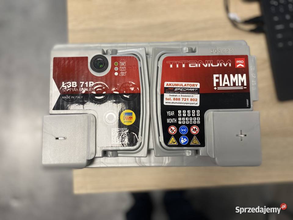 Akumulator FIAMM TITANIUM PRO 12V 71Ah 680A Grudziądz sprzedam