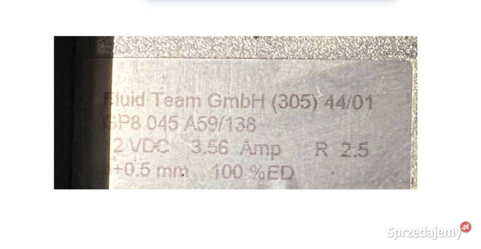 Fluid Team GP8 045 A59138 GP8045A59138 Zawór Poznań sprzedam