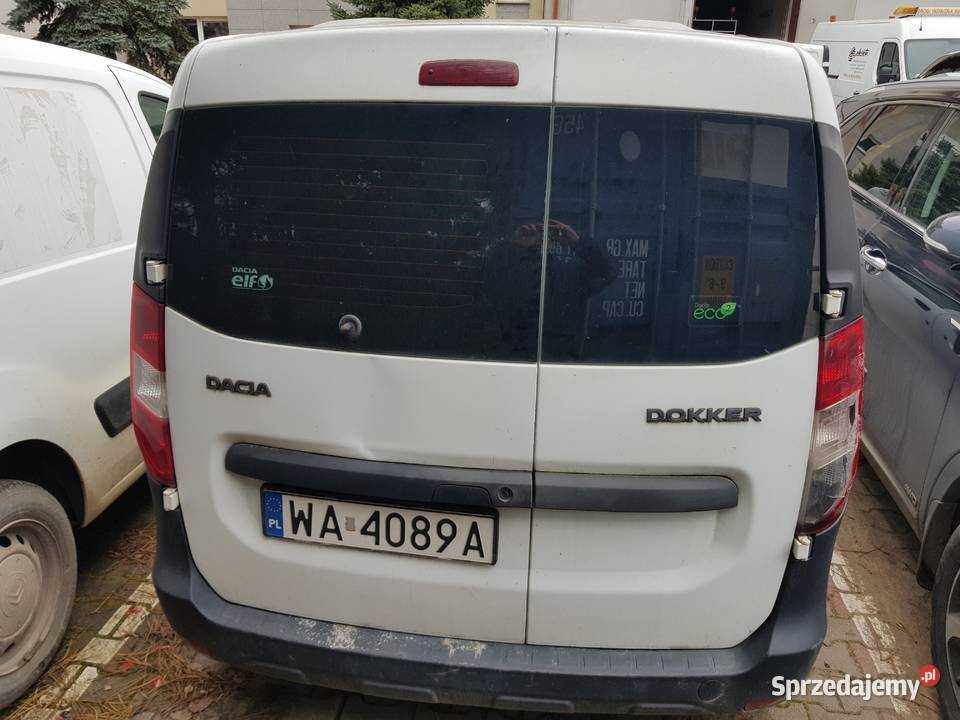 Syndyk sprzeda DACIA DOKKER WA 4089A diesel 1461cm3 mazowieckie Warszawa