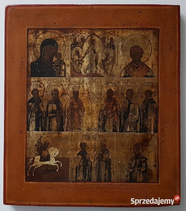 Ikona wielopolowa Matka Boża XIX wiek 0265
