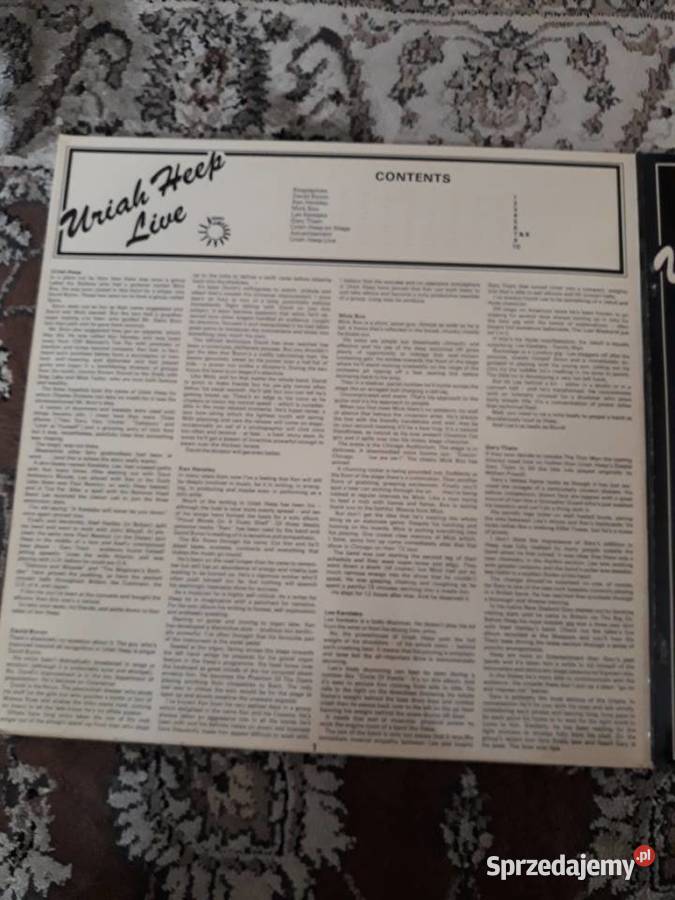 z klasyki hard rocka URIAH HEEP Live 1973orginał podkarpackie Rzeszów sprzedam