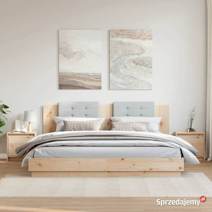 Szafki nocne 2 40x305x40 lite drewno sosnowe Warszawa