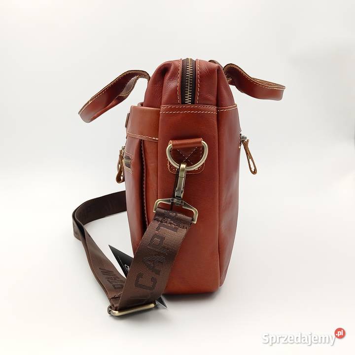 Torba teczka skórzana na ramie Bullcaptain