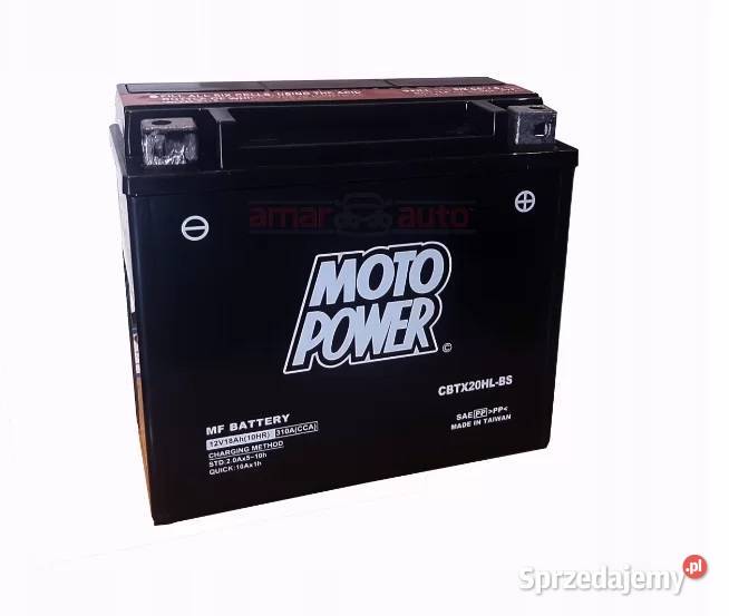 Akumulator motocyklowy Motopower CBTX20HLBS 12V Układ elektryczny, zapłon Kraków