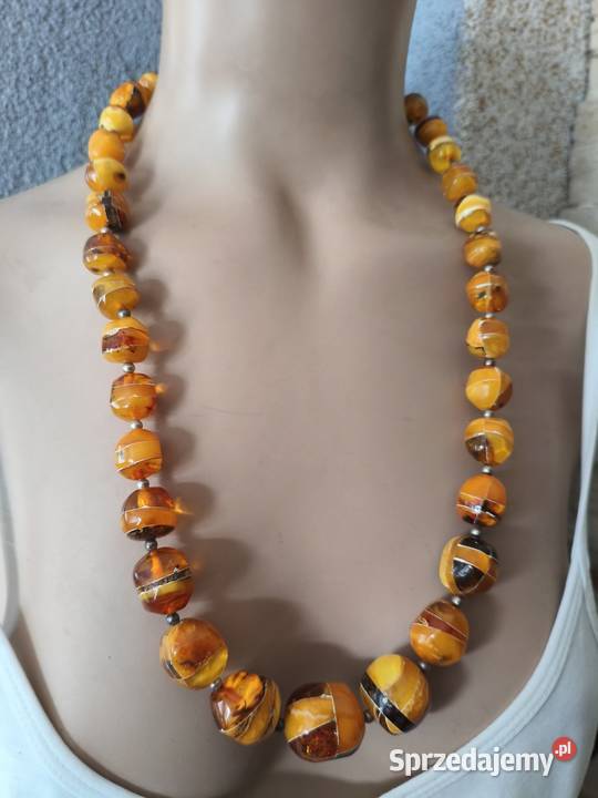 Naszyjnik Bursztyn Vintage podlaskie Białystok