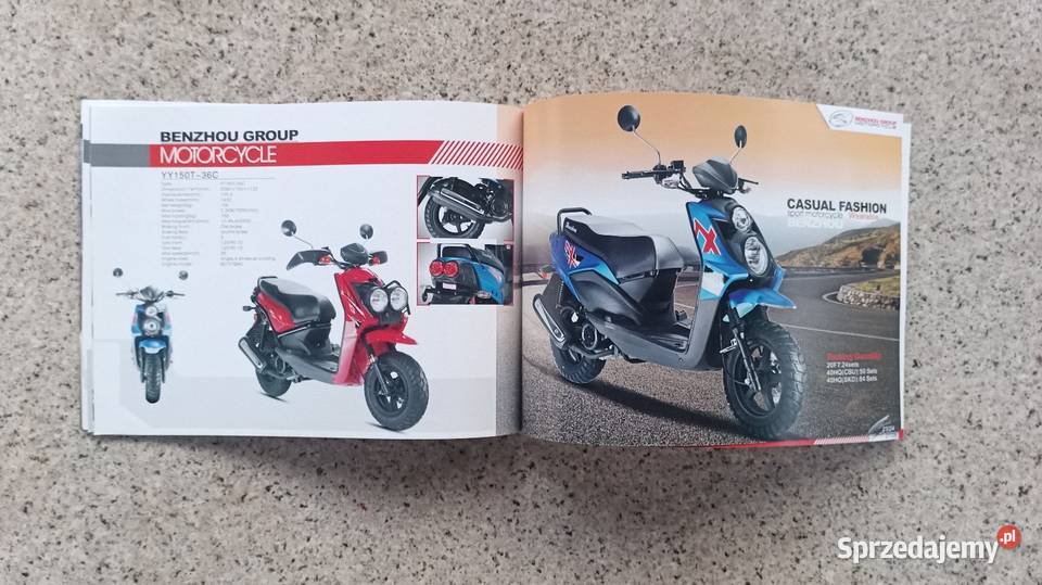BENZHOU Motorcycle Broszura Prospekt Bytom