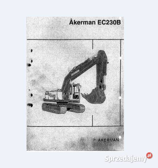 Volvo Akerman EC229B EC230B instrukcja obsługi motoryzacja, transport Kielce