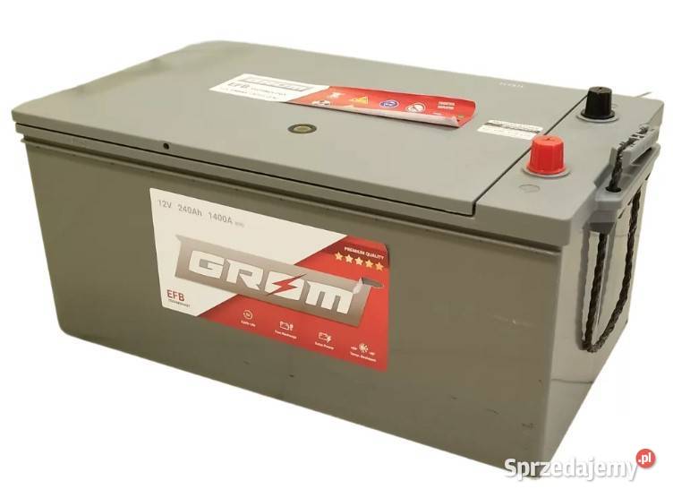 Akumulator GROM EFB STARTSTOP 240Ah 1400A dolnośląskie Wałbrzych