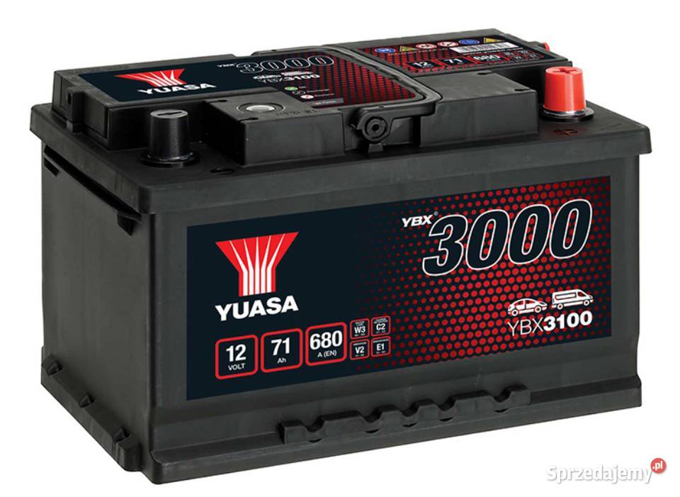 Akumulator Yuasa Standard 12V 71Ah 680A Prawy Lubin