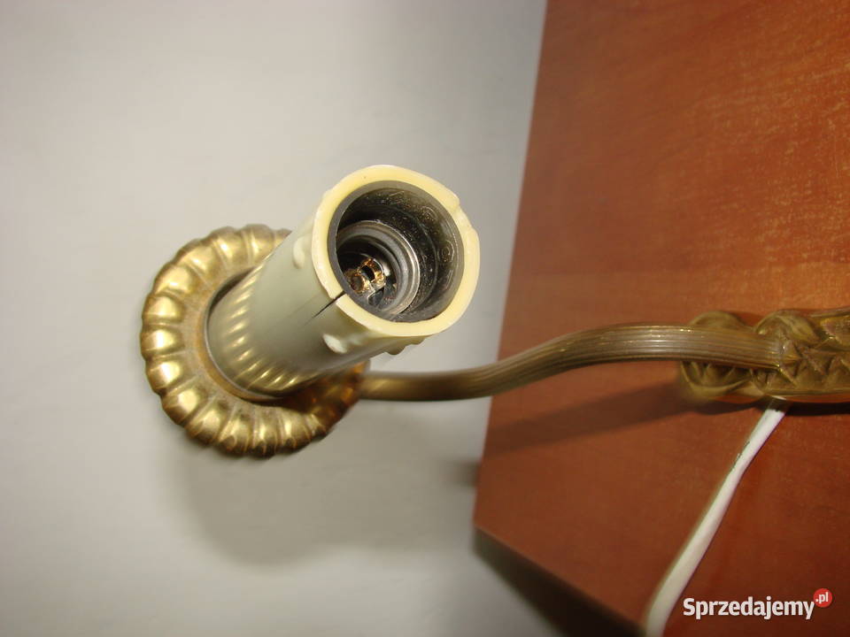 mosiężny kinkiet Pruszcz Gdański